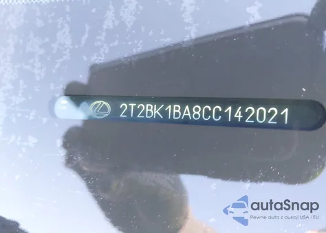 2012 Lexus Rx 350 z USA, uszkodzony, nr VIN 2T2BK1BA8CC142021